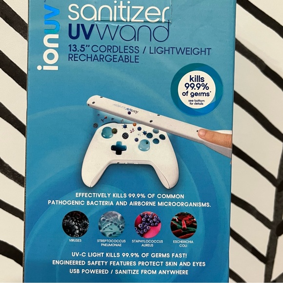 Ion UV Handheld Sanitizer Wand, Kills Germs, Cordless Rechargeable - Picture 7 of 11